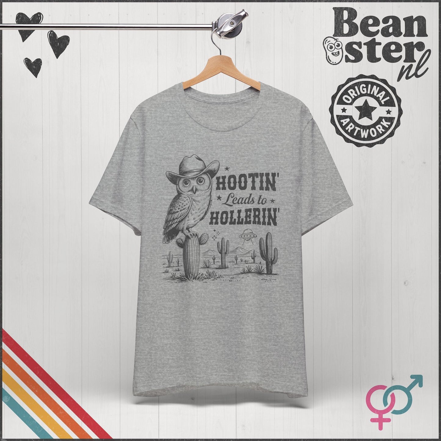 Hootin Leads To Hollerin Owl T-Shirt – Funny Country Tee