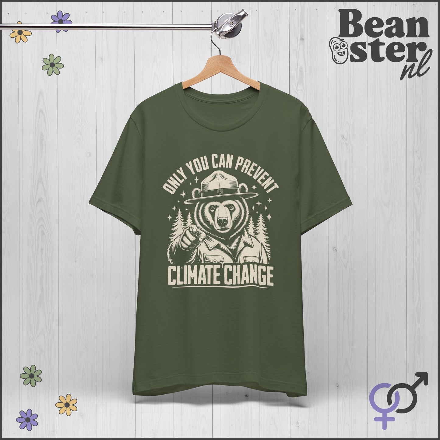 Only You Can Prevent Climate Change Ranger Bear Tee