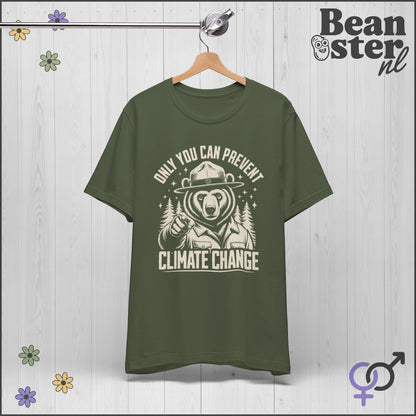 Only You Can Prevent Climate Change Ranger Bear Tee