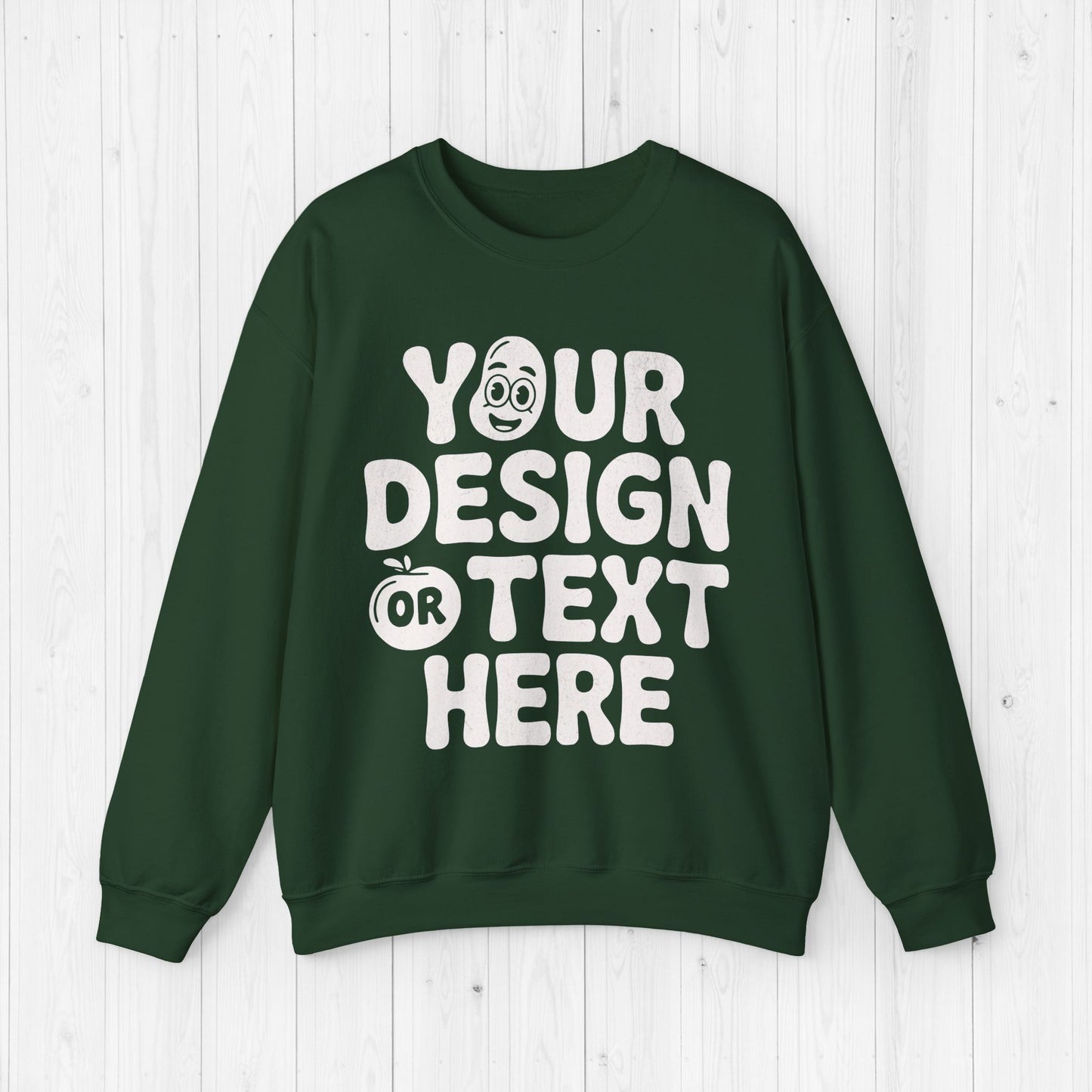 Custom Unisex Sweatshirt –  Personalized Sweater 18000