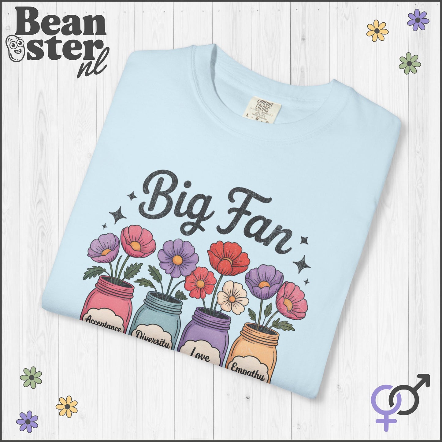 Cute Jar Graphic Tee – Human Rights Flower Slogan Shirt