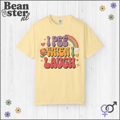 I Pee When I Laugh Groovy Tee – Funny Original Design