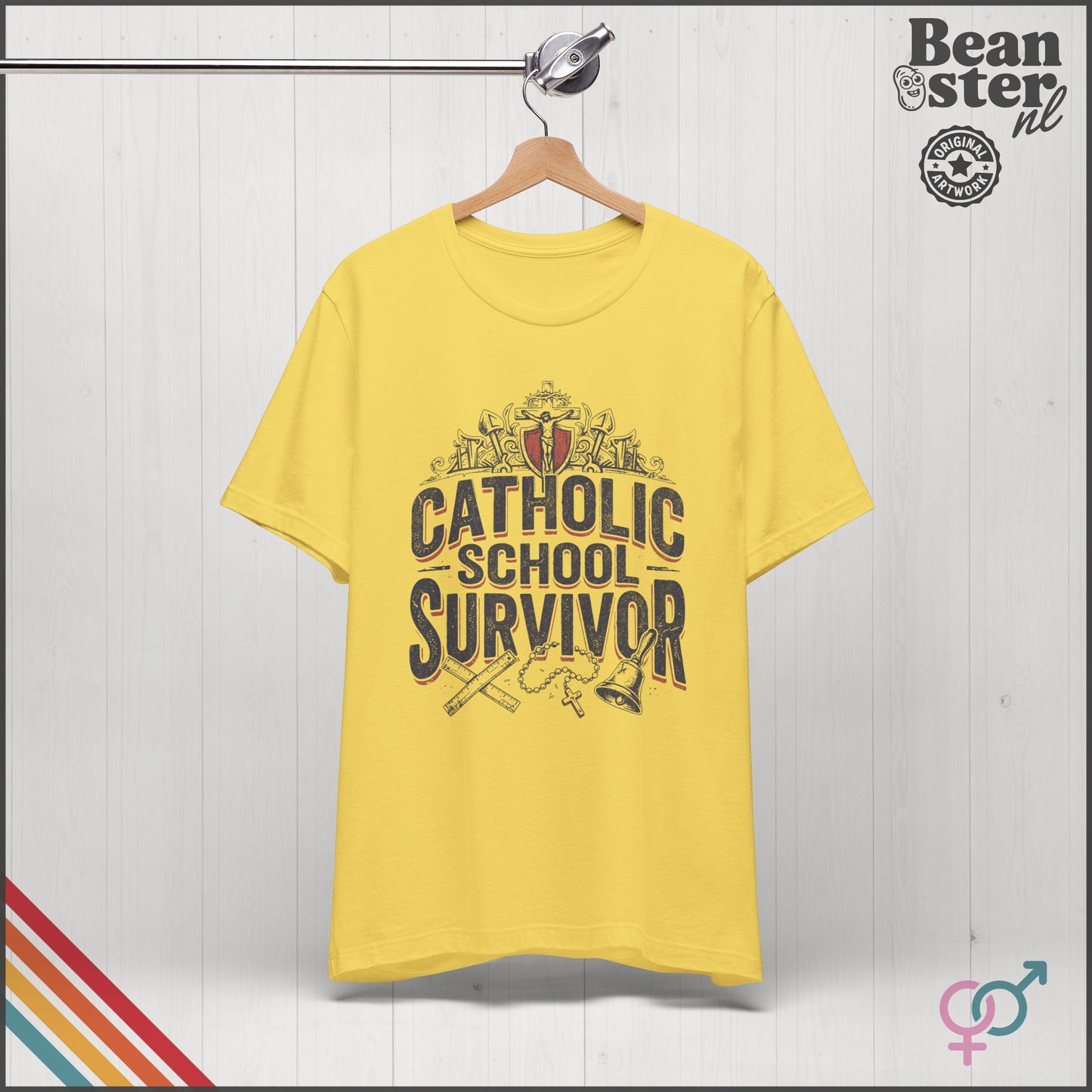 Catholic School Survivor Funny T-Shirt | Dark Humor Tee
