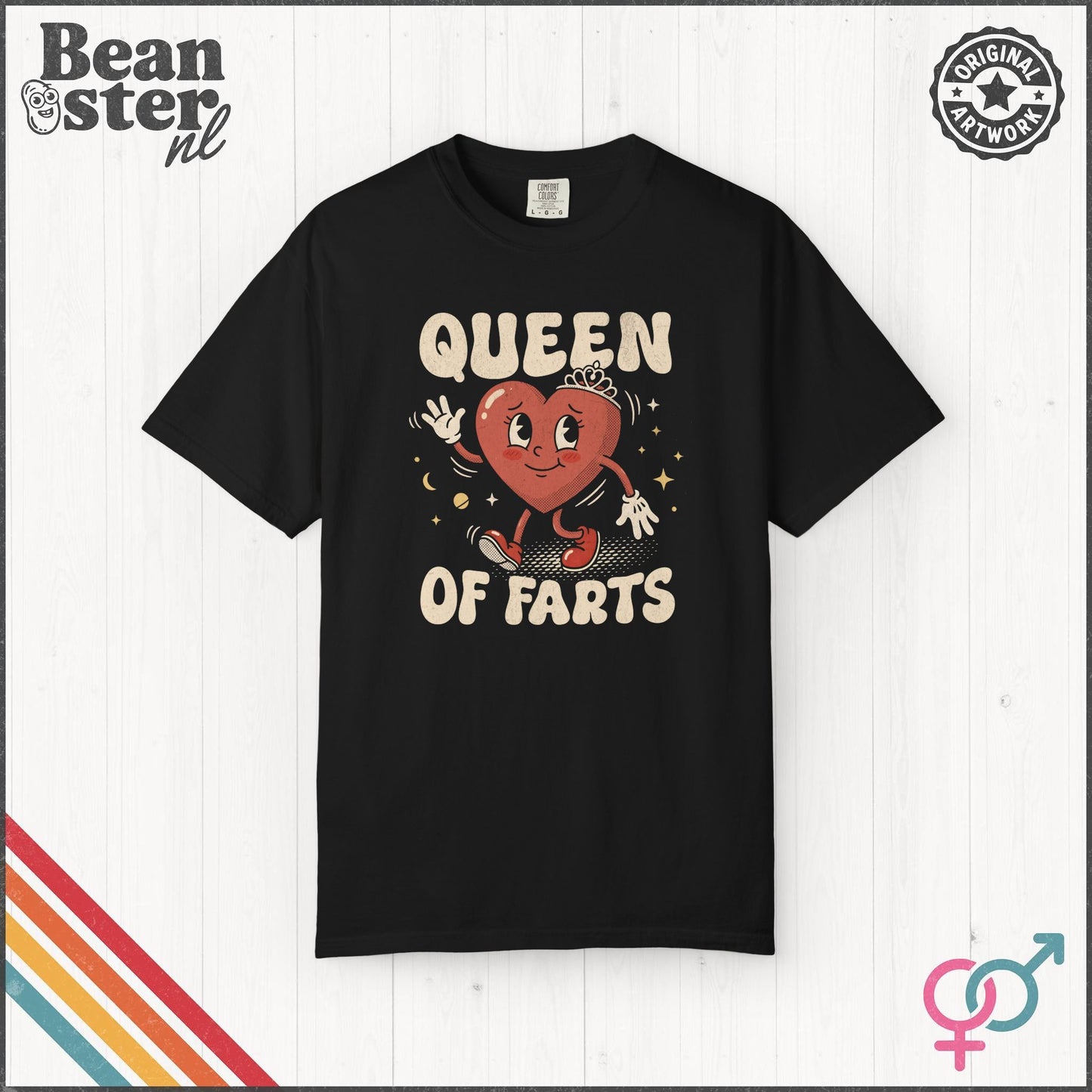 Queen Of Farts Funny Unisex Gen Z Humor T-Shirt