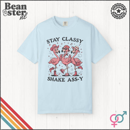 Stay Classy Shake Assy Funny Graphic T-Shirt Tee