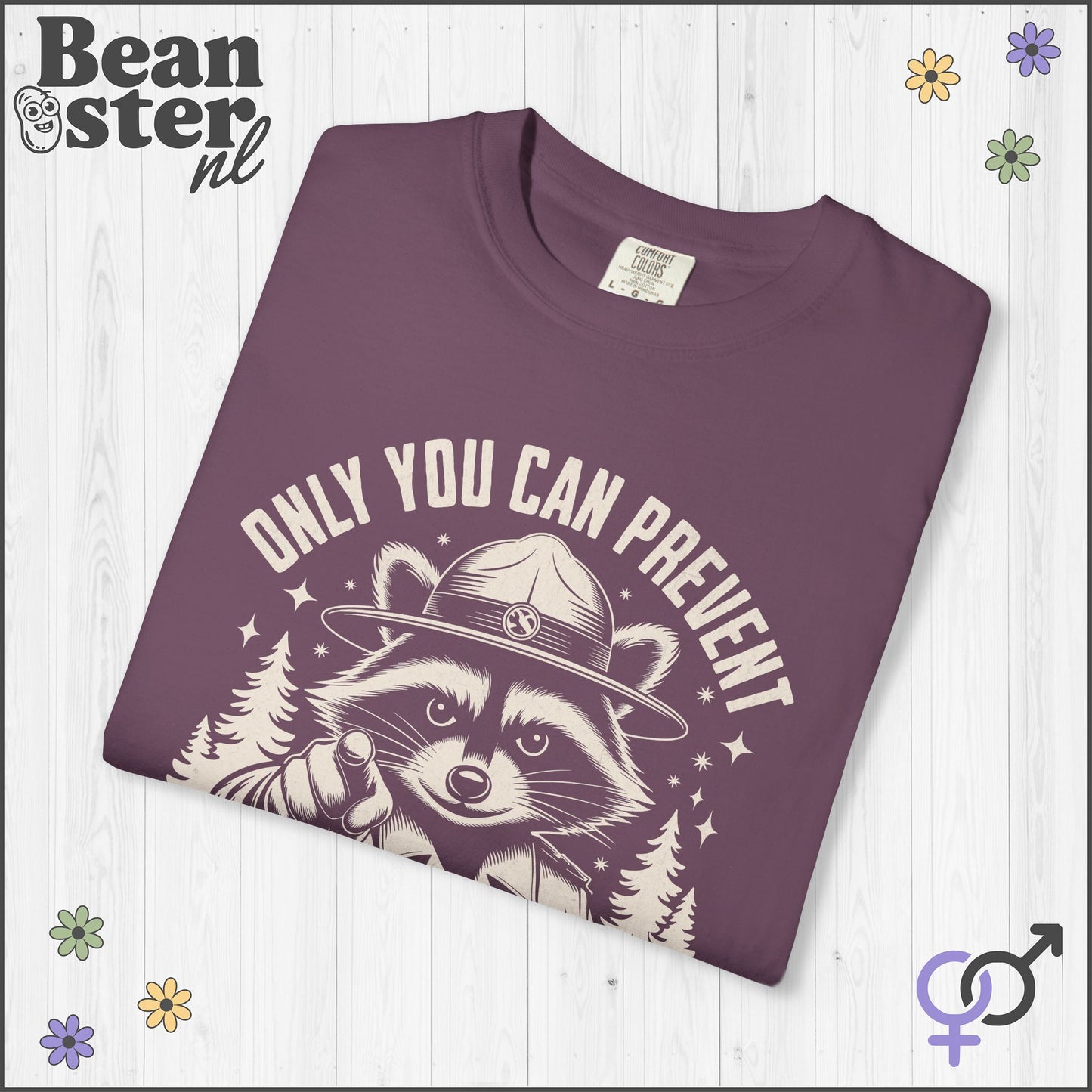 Only You Can Prevent Fascism Raccoon Protest Shirt
