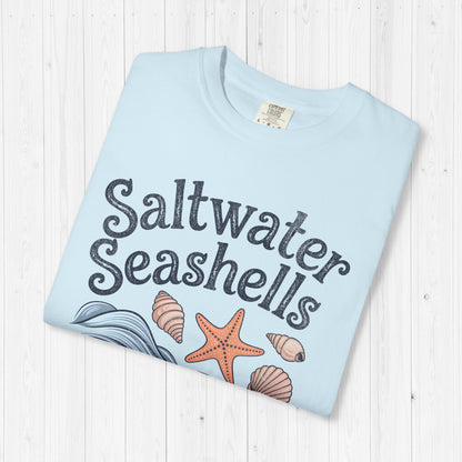 Saltwater Seashells Sunshine Tee – Vintage Beach Vibes