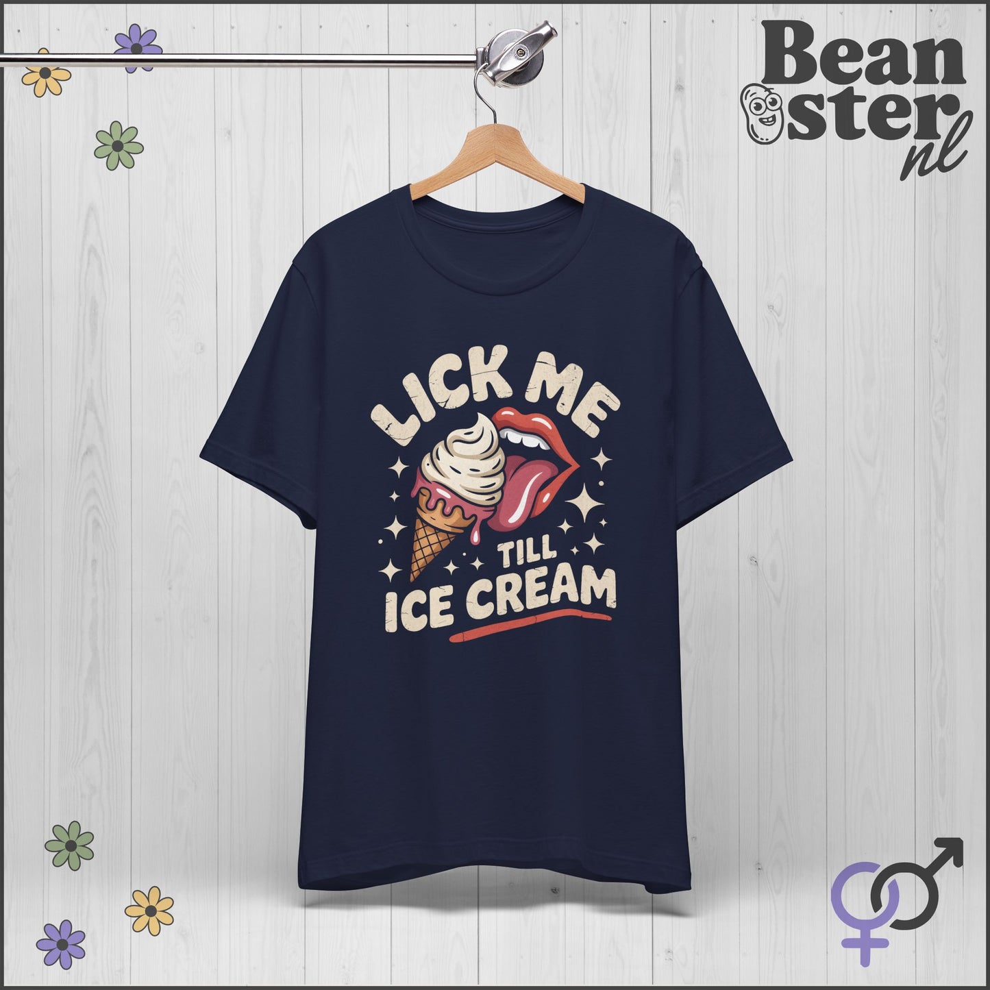 Lick Me Till Ice Cream | Funny Retro Style Tee