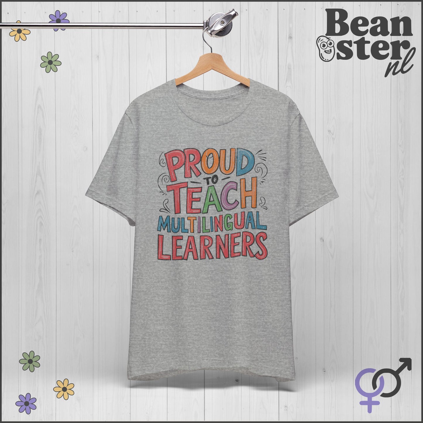 Proud to Teach Multilingual Learners Funny Teacher Tee