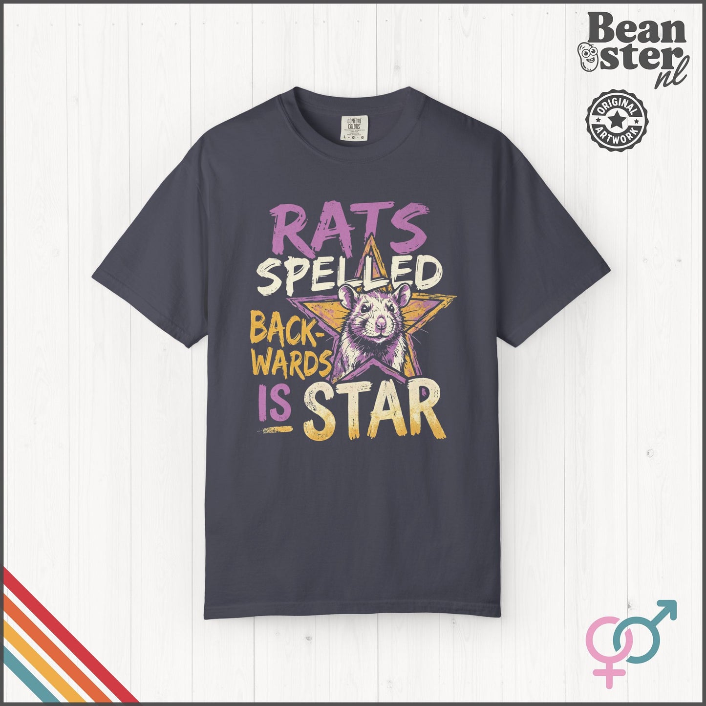 Rats Spelled Backwards Is Star Funny Animal Meme Shirt