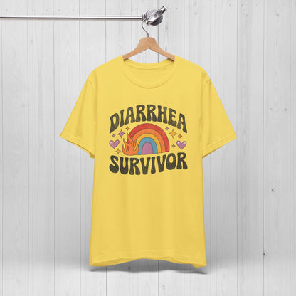 Diarrhea Survivor Groovy Tee – Funny Humor Shirt