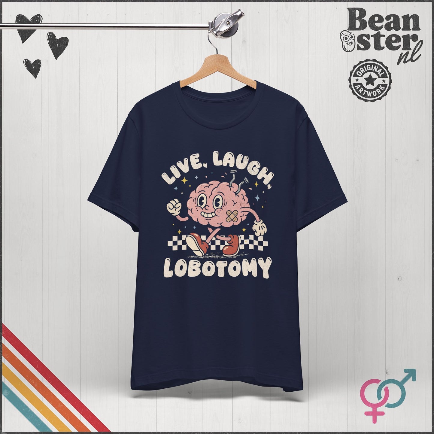 Live Laugh Lobotomy Funny Dark Humor Graphic Shirt