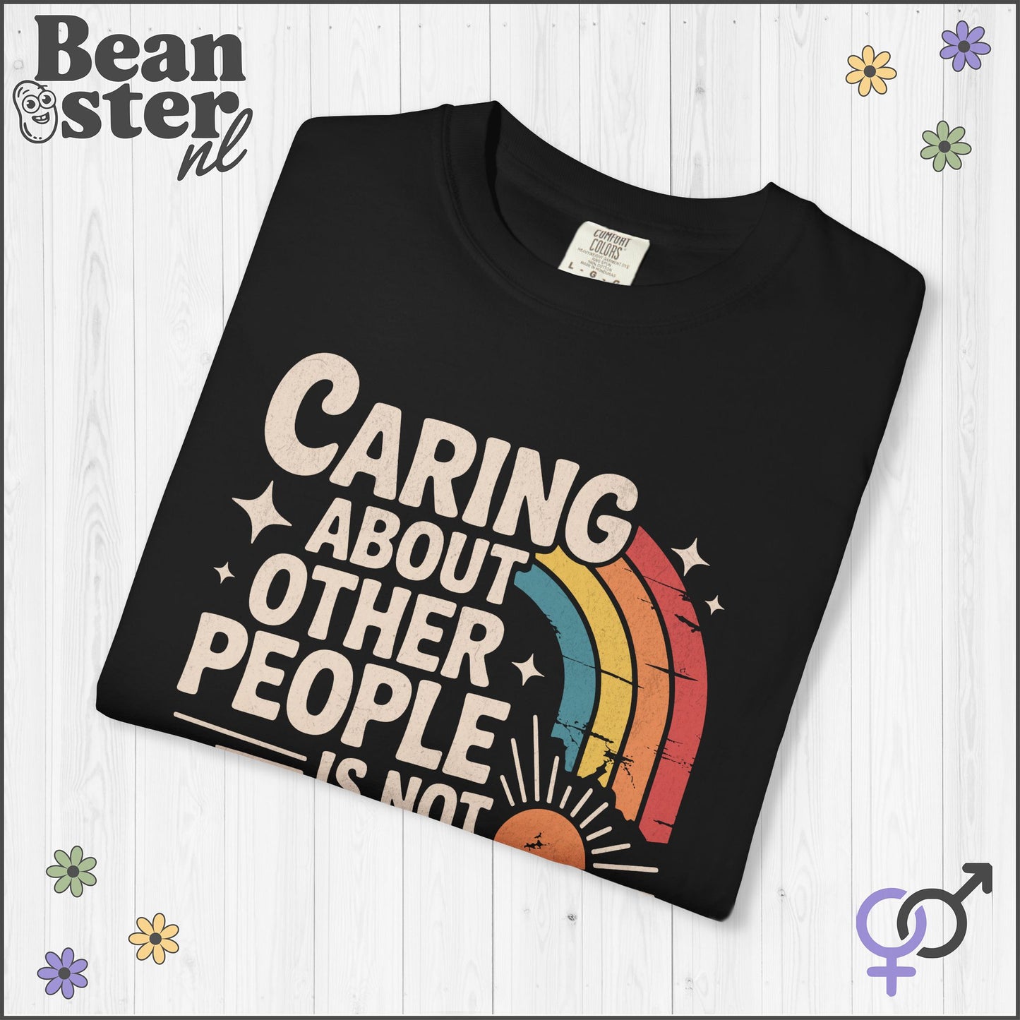 Caring About Others Is Not Political | Retro Activist Tee