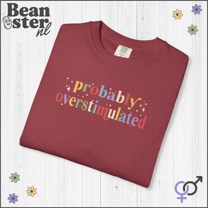 Probably Overstimulated T-Shirt | Funny Neurodivergent Tee
