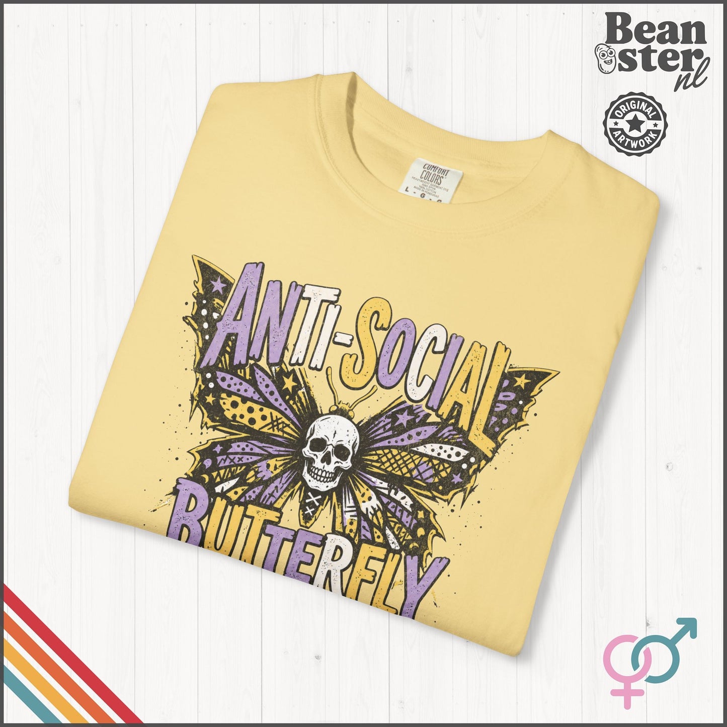 Anti Social Butterfly T-Shirt | Funny Introvert Tee