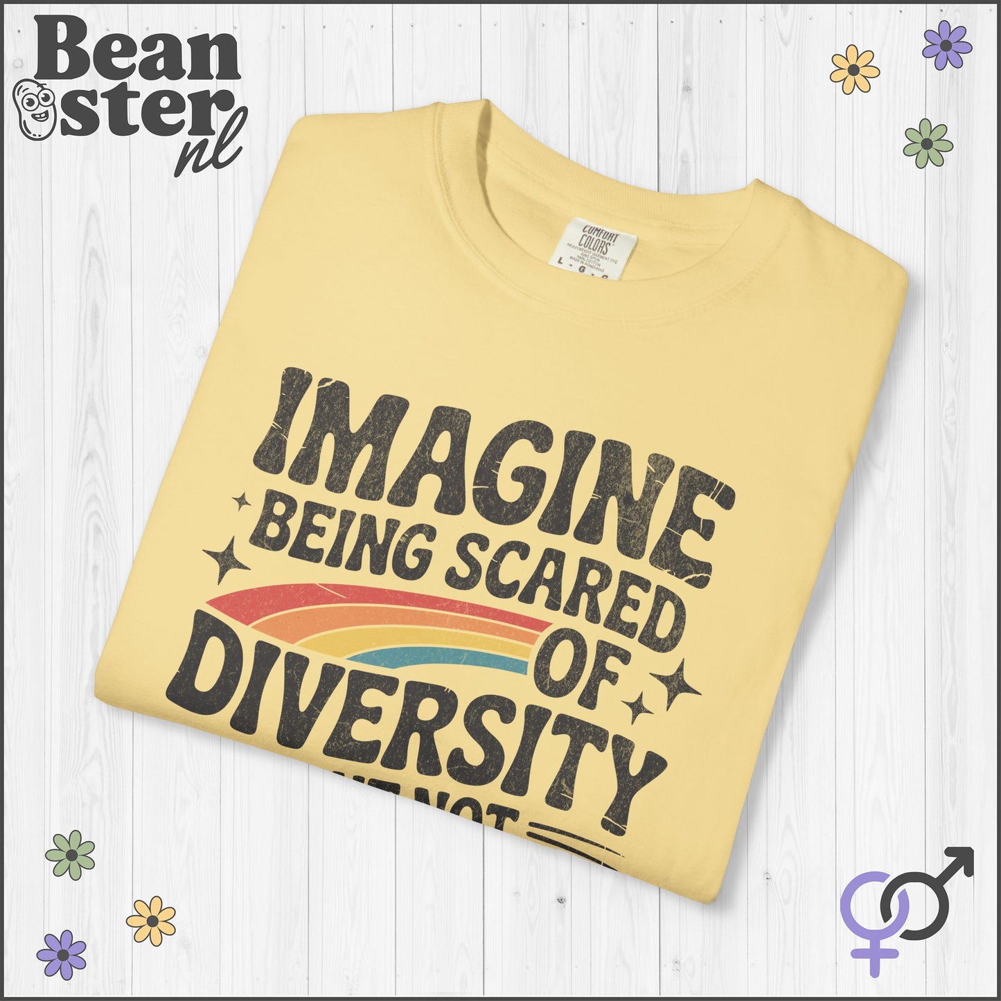 Imagine Diversity Not Dictatorship Retro Activist Tee