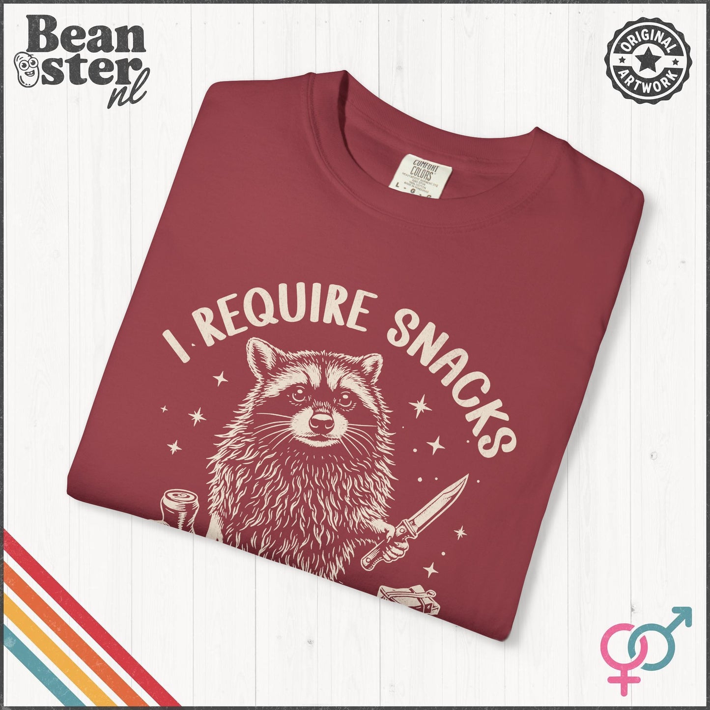 I Require Snacks T-Shirt – Funny Food Lover Tee
