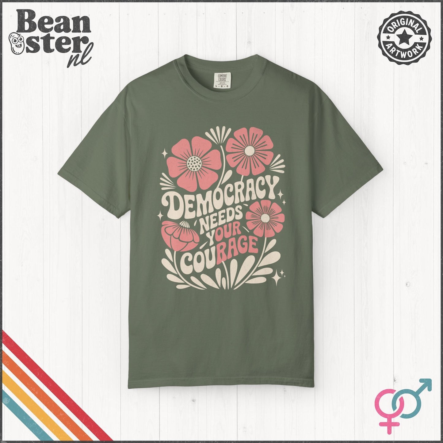 Democracy Needs Our Rage Shirt Activist Protest Shirt Floral