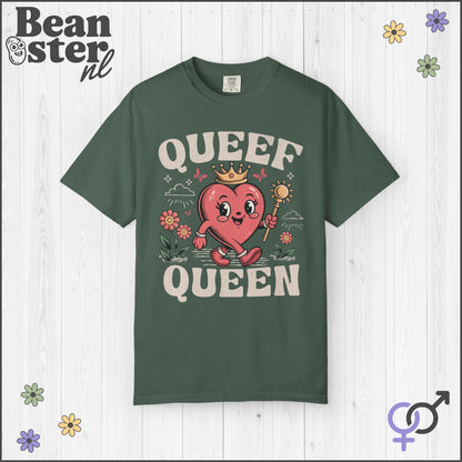 Queef Queen Retro Heart Mascot Shirt
