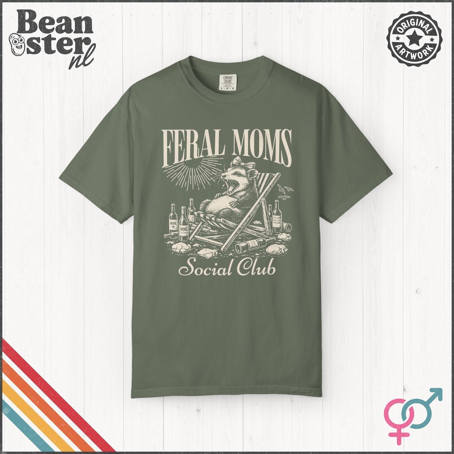 Feral Moms Social Club Tee – Funny Mom Life Shirt
