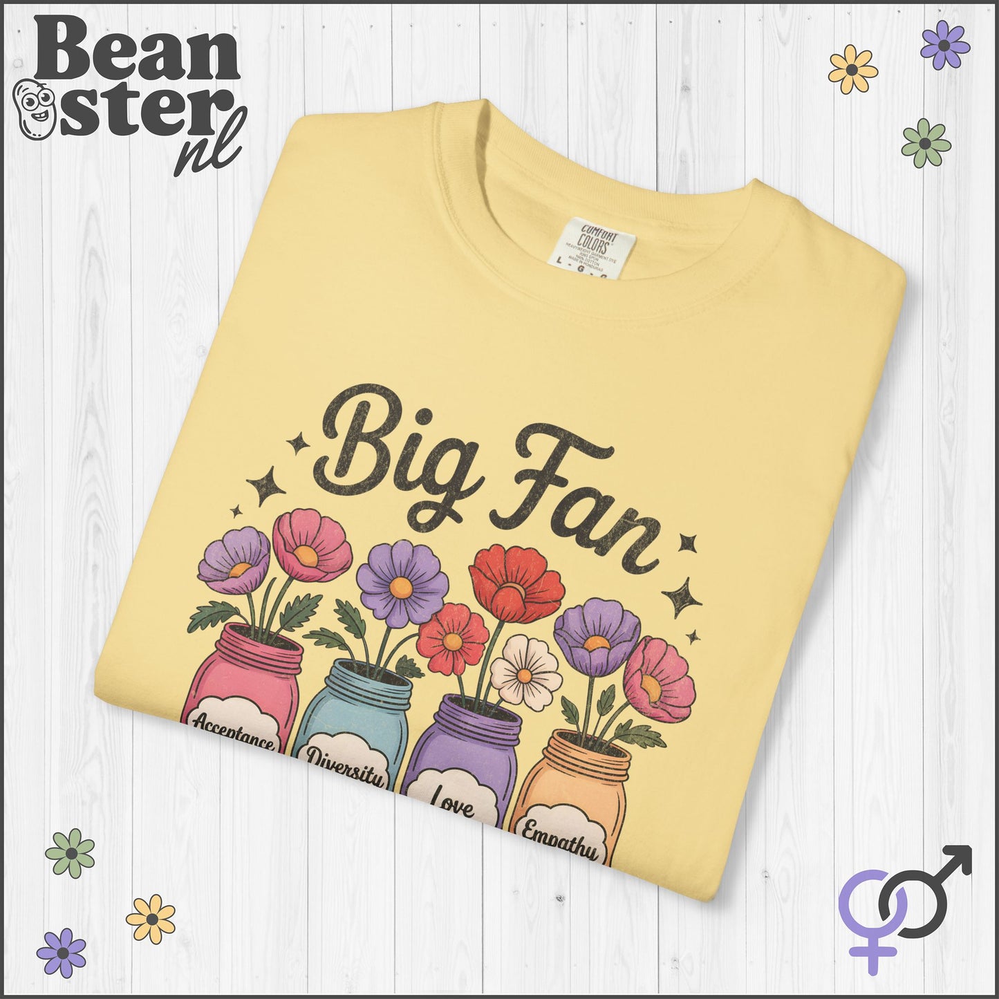 Cute Jar Graphic Tee – Human Rights Flower Slogan Shirt