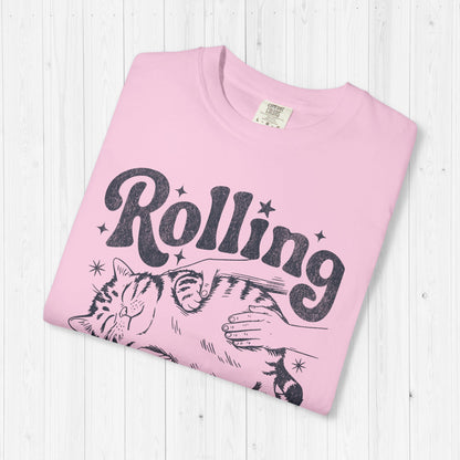 Rolling Fatties Cat Shirt Funny Cannabis Tee
