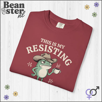 Quirky Frog Shirt – Resisting Bitch Face Tee