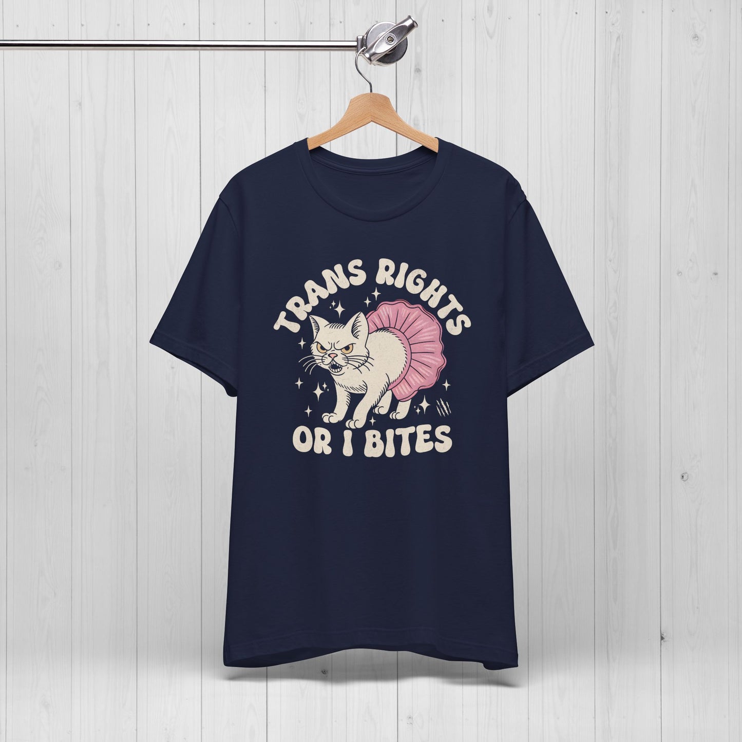Trans Rights or I Bites Shirt – Sassy Cat Pride Tee