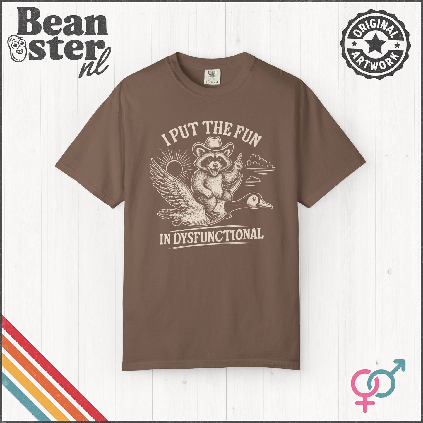 Fun in Dysfunctional Raccoon Goose Shirt – Funny Tee