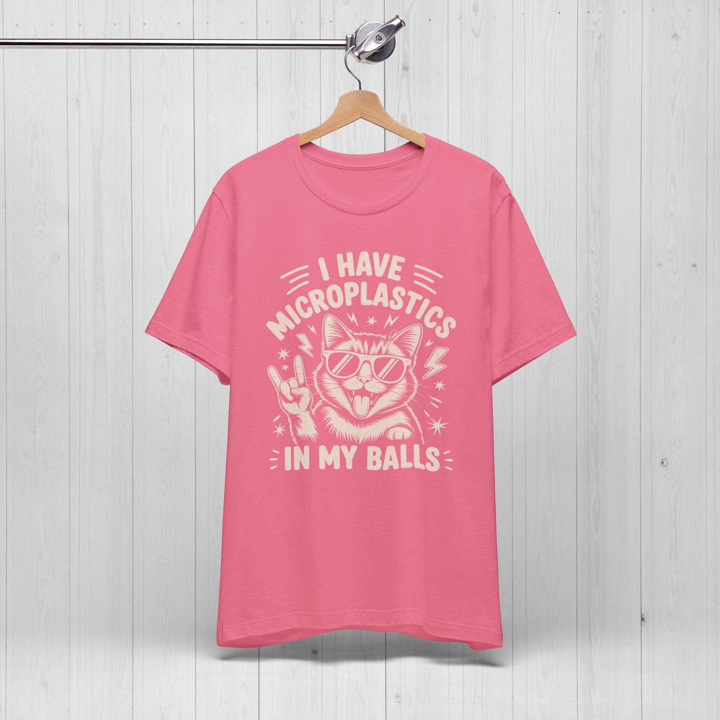 I Have Microplastics In My Balls Cat Meme Shirt