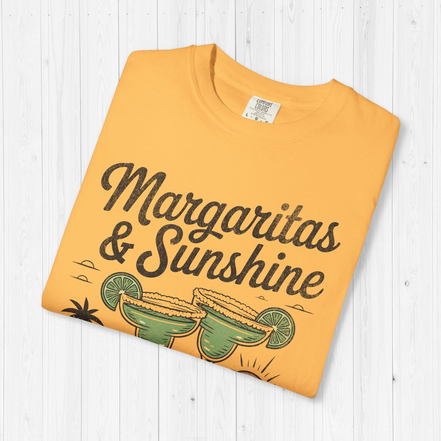 Margaritas and Sunshine Shirt – Vintage Summer Vibes Tee