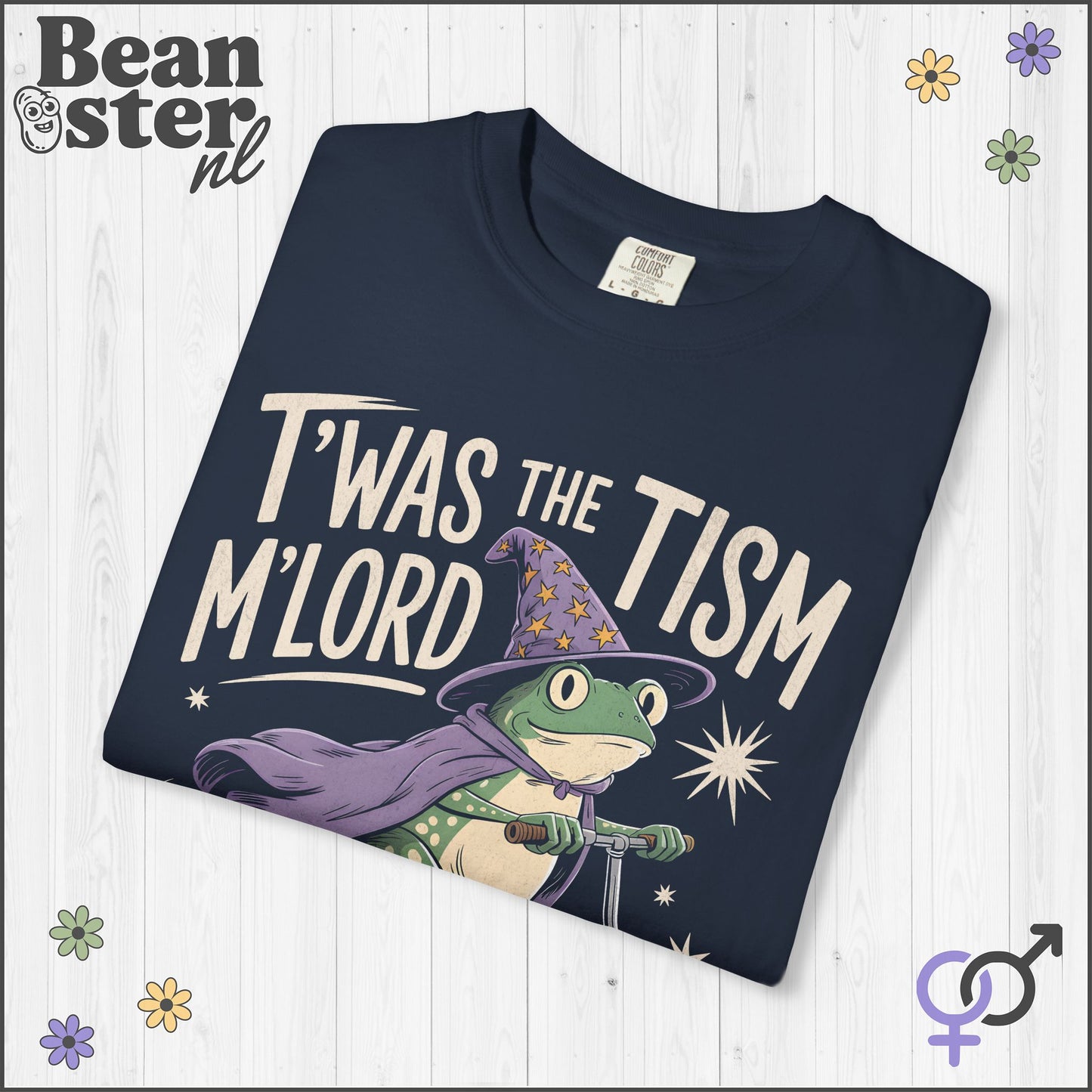 T’was The ‘Tism M’lord Wizard Frog Oversized T-Shirt