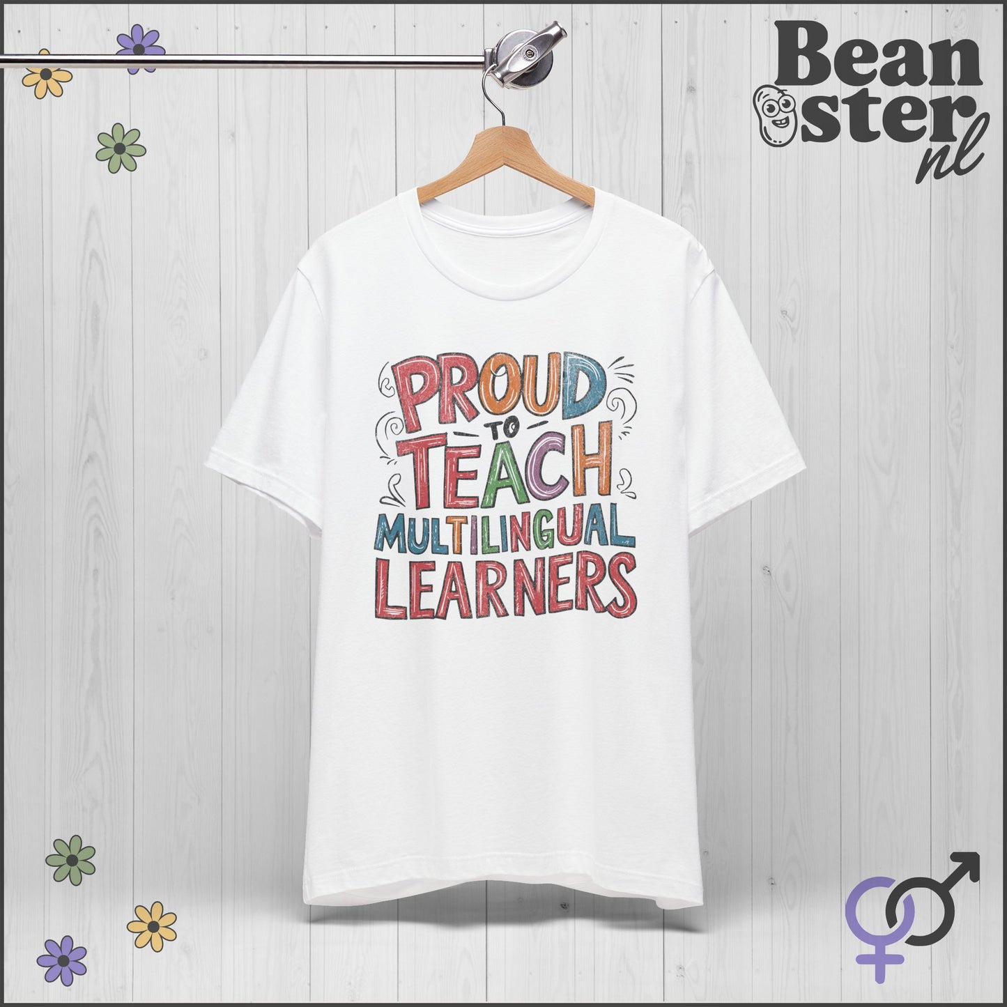Proud to Teach Multilingual Learners Funny Teacher Tee