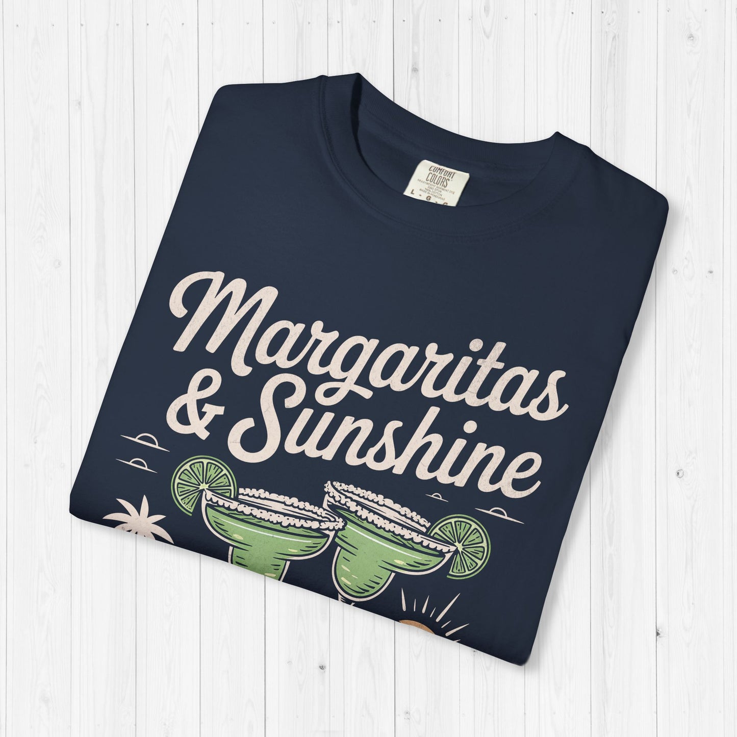 Margaritas and Sunshine Shirt – Vintage Summer Vibes Tee