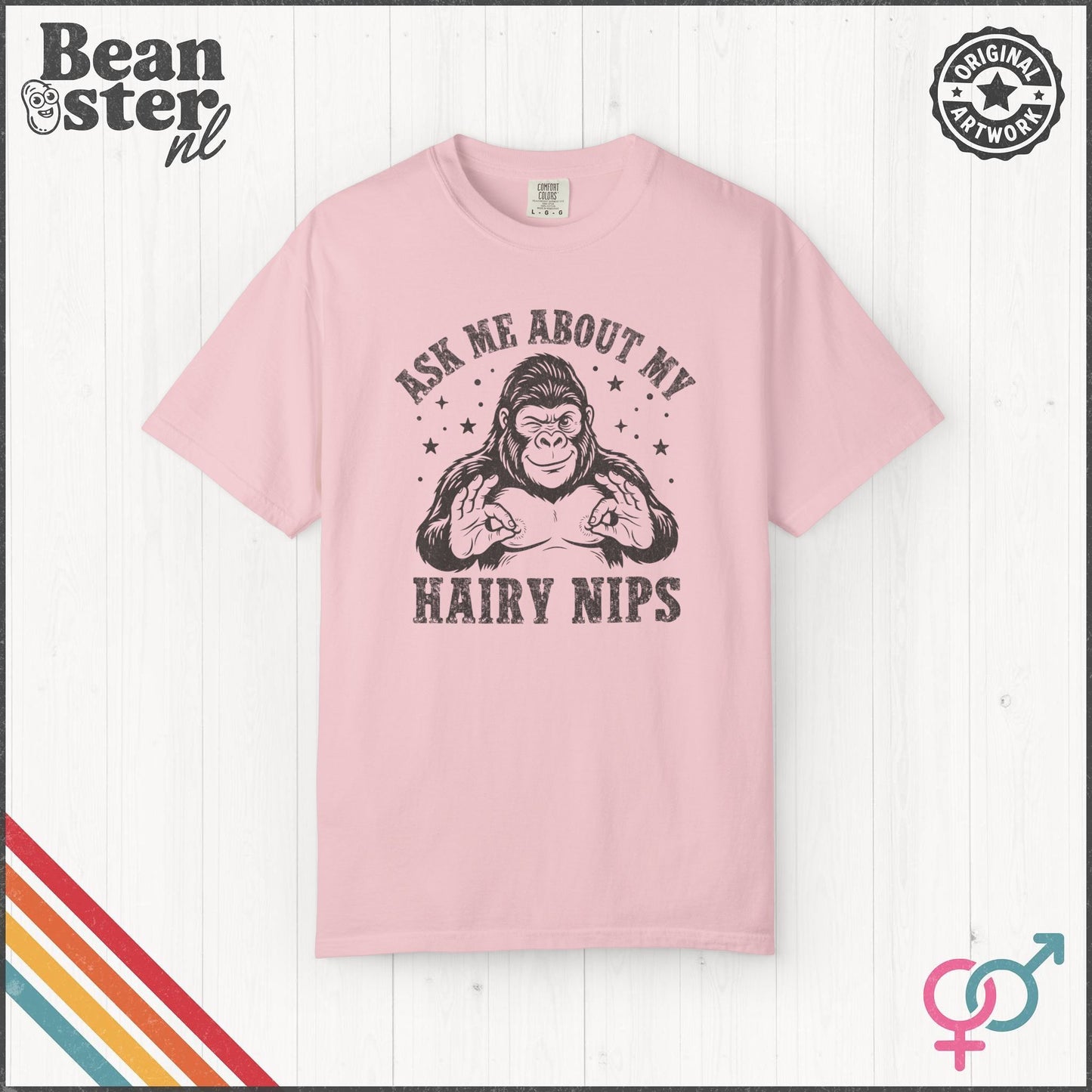 Ask Me About My Hair Nips Funny Weird Humor T-Shirt