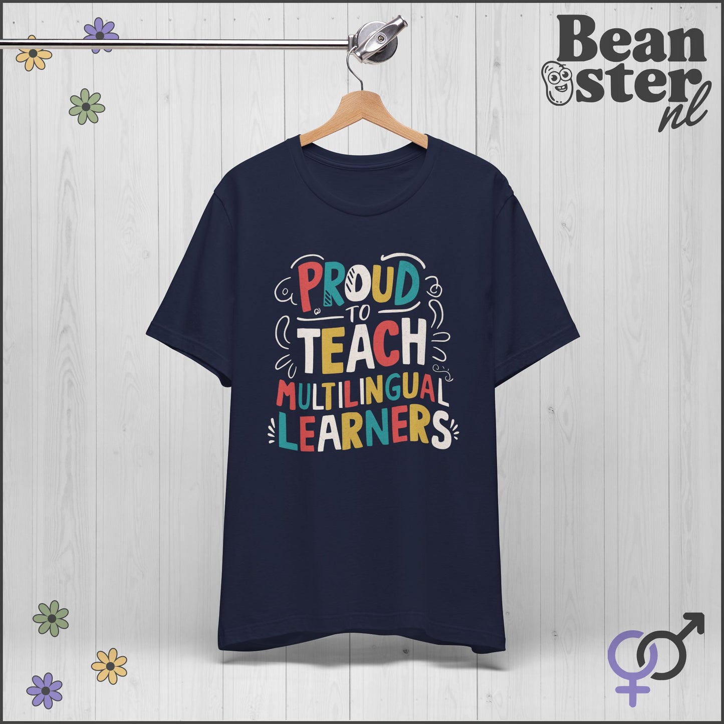 Proud to Teach Multilingual Learners Funny Teacher Tee