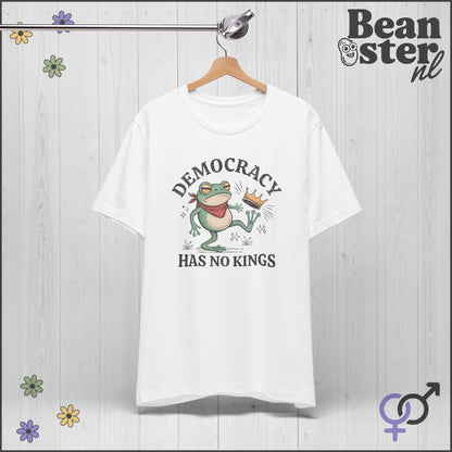 Sassy Frog Shirt – Democracy Has No Kings Tee