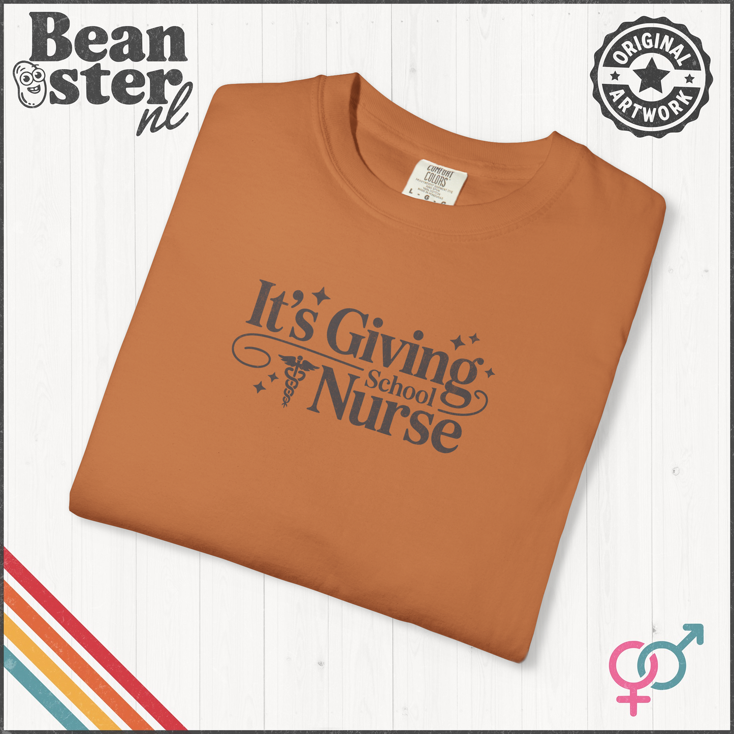 It’s Giving School Nurse Tee – Minimalist Graphic Shirt