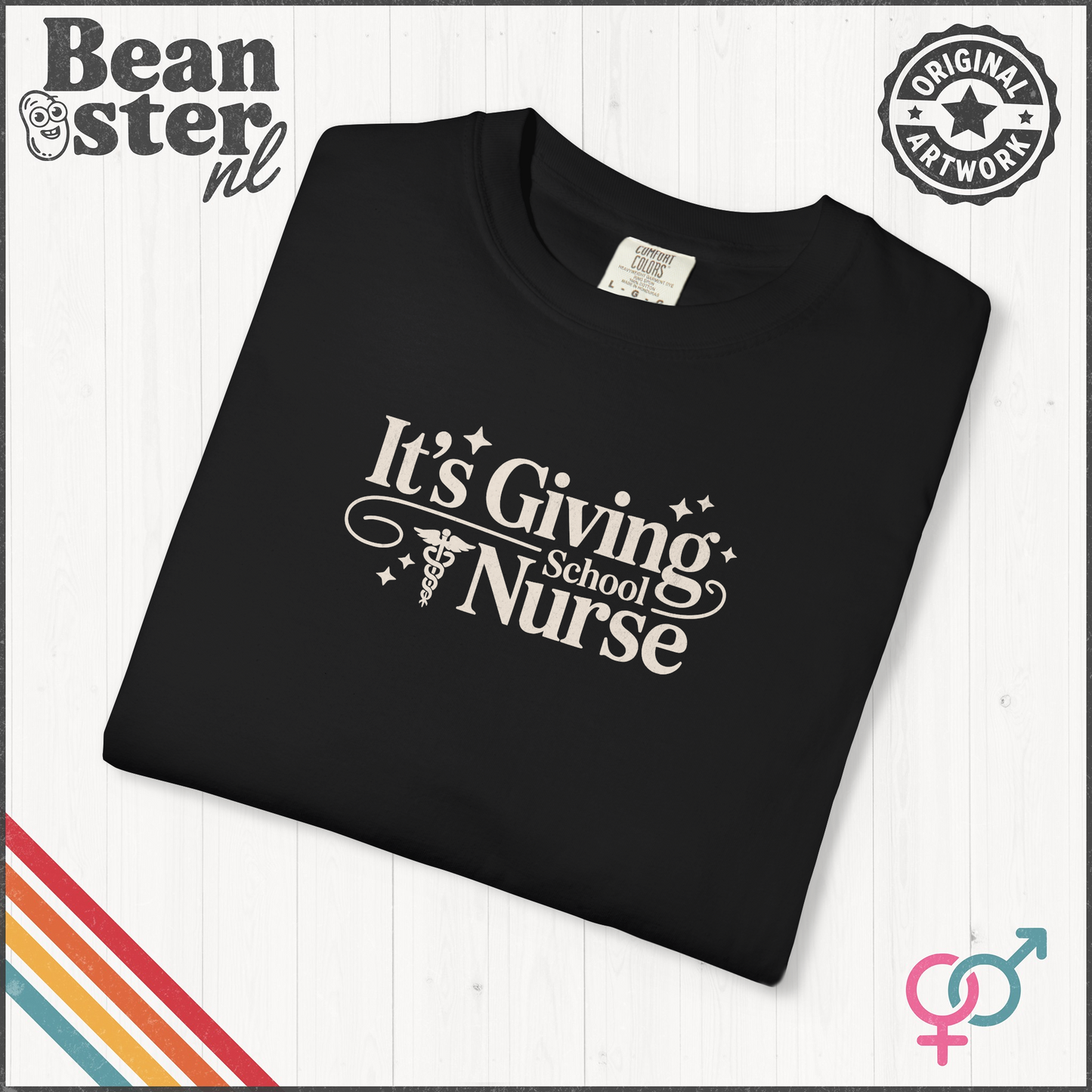It’s Giving School Nurse Tee – Minimalist Graphic Shirt