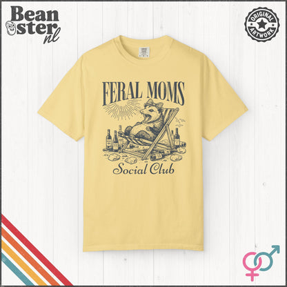 Feral Moms Social Club Tee – Funny Mom Life Shirt