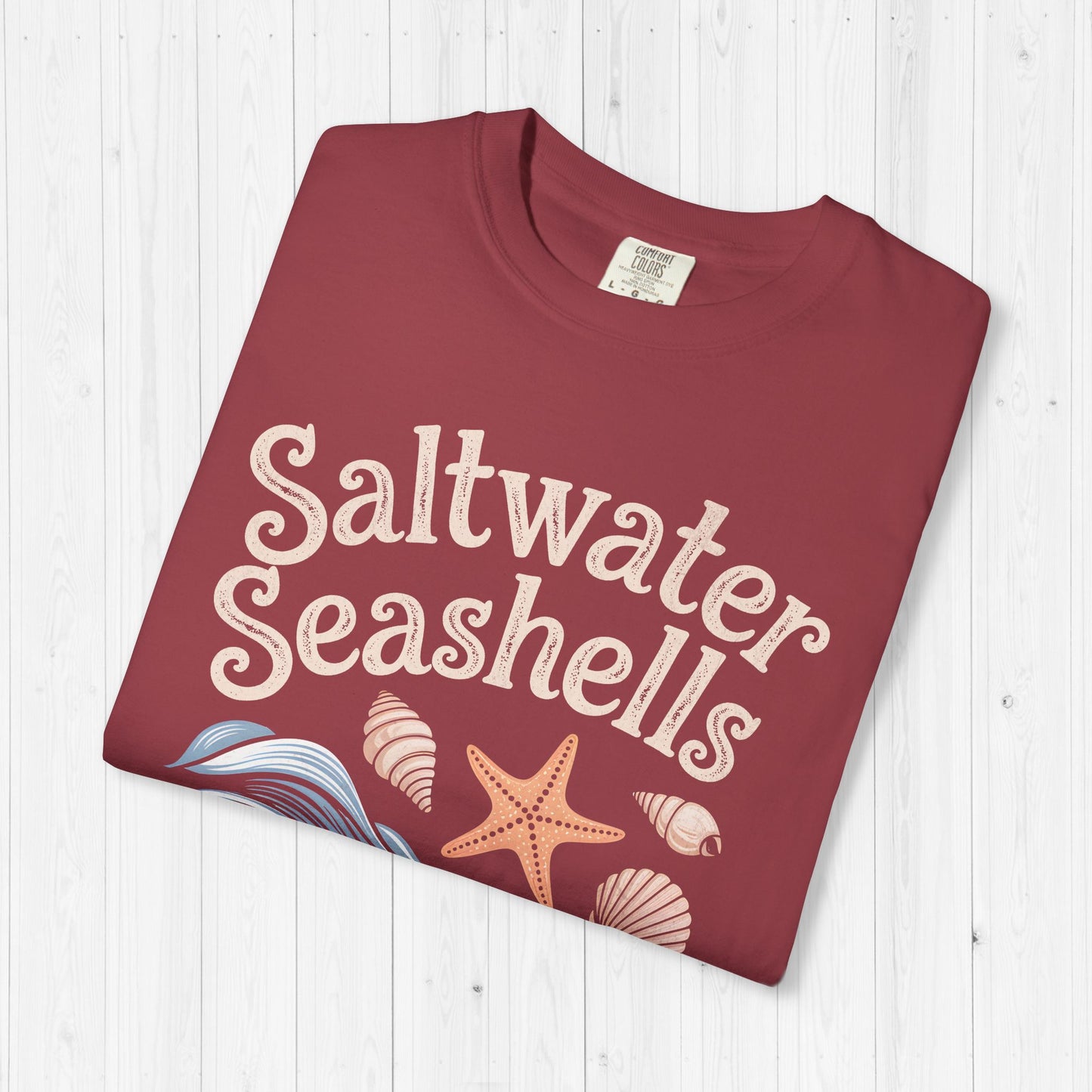 Saltwater Seashells Sunshine Tee – Vintage Beach Vibes