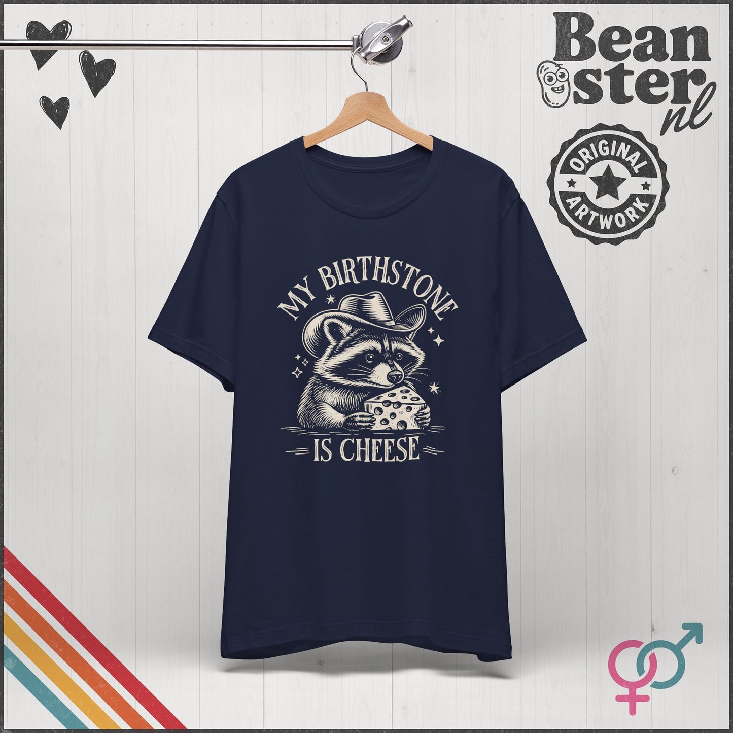 Cheese Is My Birthstone Funny Frog Tee