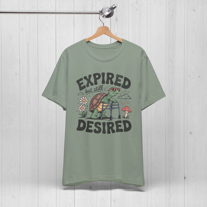 Expired but Still Desired Frog Tee – Funny Retirement Gift