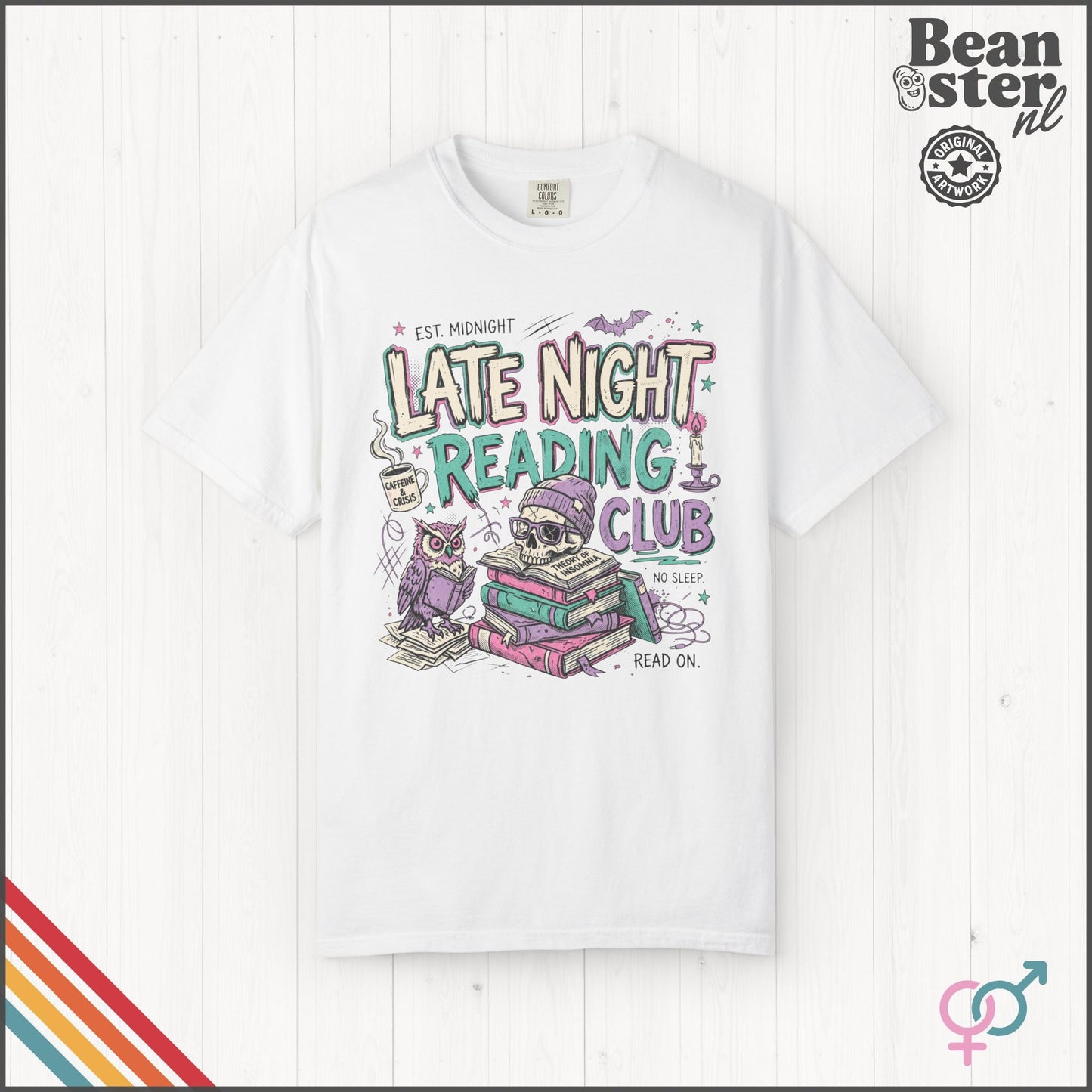 Late Night Reading Club T-Shirt | Creepy Book Lover Tee