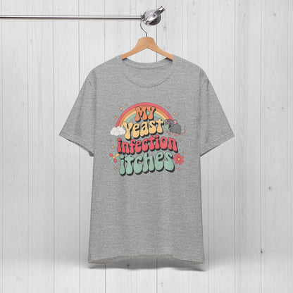 Funny Yeast Infection Shirt – Retro Rainbow Graphic Tee