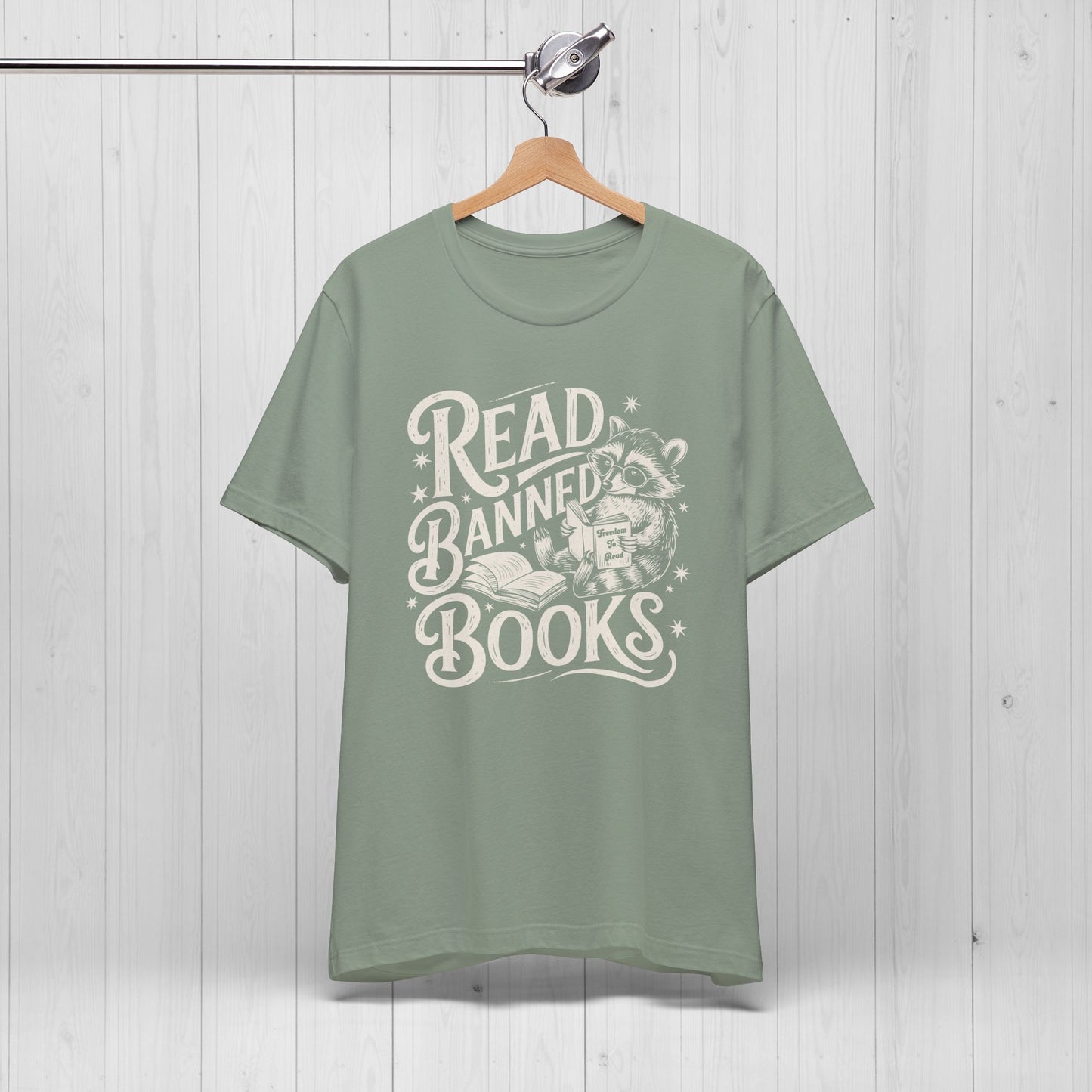 Read Banned Books Raccoon Shirt