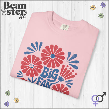 Big Fan of Human Rights | Abstract Flowers T-Shirt