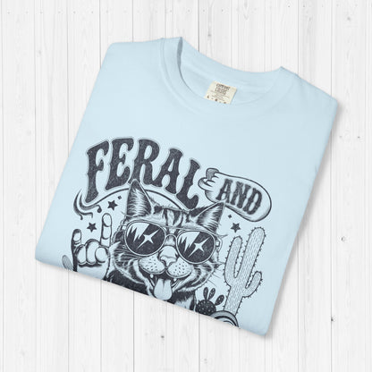 Feral and Spayed Cat Tee – Funny Vintage Feminist Shirt