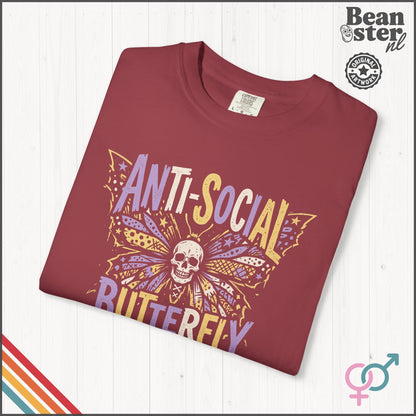 Anti Social Butterfly T-Shirt | Funny Introvert Tee