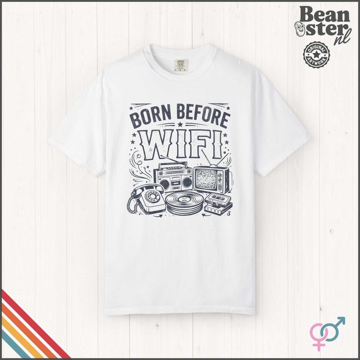 Born Before WiFi Shirt | Funny Gen X Gift